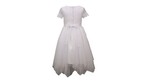 Bonnie Jean Girl's First Communion Dress Short Sleeve2