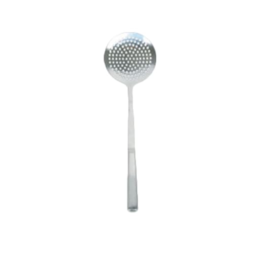FSE SLBF012 Skimmer, 4-1/8" Dia., 14-1/4" OA Length, Round, one-Piece Construction, Finger Grip Design, Heavy Gauge Stainless Steel