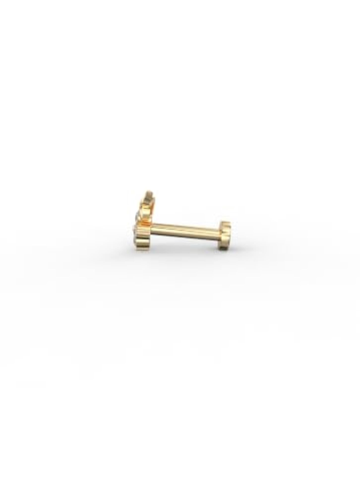 Women's Lab-Grown Diamond Nose Pin, Timeless Elegance