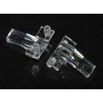 515-1001F, LED Light Pipe Rectangular Right Angle Clear Rigid Bulk (50 Items)