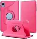 Image of CASEOUS Flip Cover Back Case for Xiaomi Redmi Pad SE 11 Inch, PU Leather Case, 360 Rotatable Multi-Angle Protection Stand Protective Case (Pink, Redmi Pad SE 11 Inch)