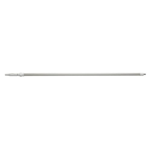 Vikan 2973Q5 62.9"-113.9" Quick Connect Waterfed Aluminum Extension Handle with Threaded Tip, 1.26" Diameter, White
