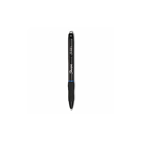 Bolígrafos gel Sharpie S, punta 1 mm, azul, pack 36