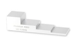 Bloque de calibración ultrasónico de 4 pasos 2.5mm 5mm 10mm 20mm de aluminio 6063 para calibración de grosor y linealidad miniatura 5
