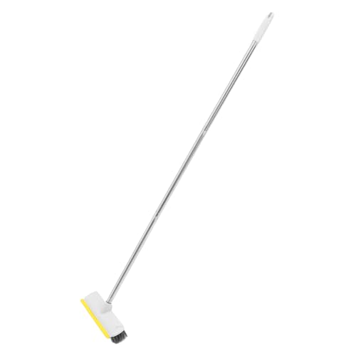 Cabilock Long Handle Broom with Stiff Bristles for Deep Cleaning Versatile Indoor Sweeping Tool for Hardwood Floors Kitchen Bathroom and Hard to Reach Areas Efficient Scraper Design