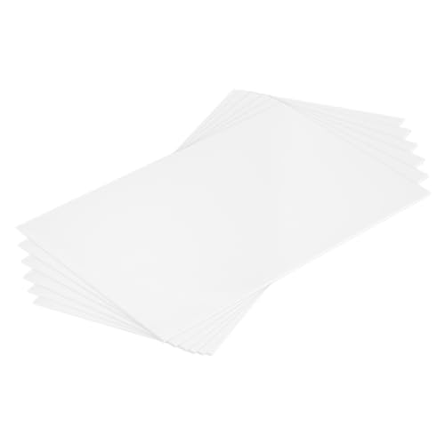 MECCANIXITY ABS Plastic Sheet 10 Inch x 6 Inch x 0.04 Inch ABS Styrene Sheets for Building Model DIY Crafts Panel White 6 Pcs