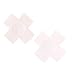 White Satin Cross Nipple Pasties