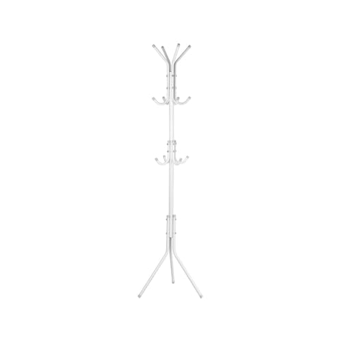 Cintre d'entrée moderne blanc en métal pour sublimer le couloir et ranger les vestes