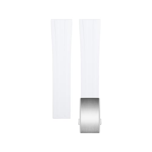 FNDWJ FKM - Correas de reloj para reloj Moonswatch, correa de caucho fluorado para Omega X Swatch Moonswatch Speedmaster 007, correa de repuesto de reloj de 20 mm para hombres y mujeres, 20mm