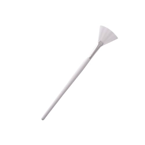 HAKIDZEL Facial Mask Brush Wooden Long Handle Fan Shape for Application Smooth Coverage