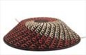 Fair Trade Uganda African Bukedo & Raffia Bowl #Ur1516, 15-16" Across #TOP5