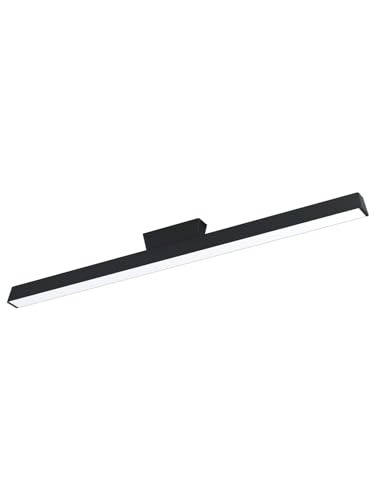 Plafonnier LED smart RVB moderne noir GL0003 Generico pour salon et chambre