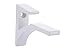 CRL White - Aluminum Glass Shelf Bracket for 3/8