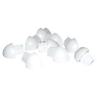 Image of Genesis White Round Edge PVC Trim External Corner (6mm) x 4