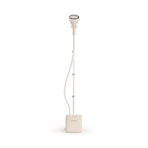 CREATE/IRON UP STAND/Plancha de vapor vertical con base Blanco Roto/Tubo telescópico plegable, cepillo de 9 puntos de salida, Capacidad 1,6L, Planchado vertical, vapor, y en seco, 1600W