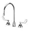 Zurn Z831C4-XL-TW Widespread Faucet with 8" Gooseneck and 4" Wrist Blade Handle, Third Waterway