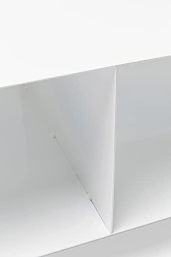 Kare Design TV Board Lounge M Mobil, Weiß, Rollbar, TV-Lowboard, Fernsehkommode, Wohnzimmer, Stahl Gestell, 21x45x42cm (H/B/T)