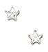 14 ct weiß gold 4 x 4 mm Star CZ Korb Set Ohrringe – JewelryWeb