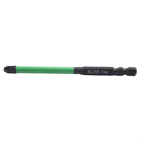 ZiStarlilife Juego de 8 destornilladores ranurados y cruzados, acero de aleación, punta magnética, 65-110 mm de longitud, vástago hexagonal de 1/4 pulgadas, para paneles de enchufe de electricista y