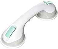 Mango de seguridad para bañera y ducha con agarre de succión (12 pulgadas de longitud), 12 pulgadas