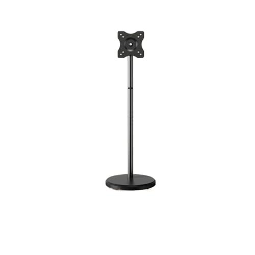 Support TV roulant de 10 à 42 pouces avec étagère média réglable en hauteur