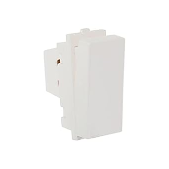 CONA 14001 Platinum 1 Way Modular Switch 10A White, Pack of 2 |Electric Switches|ISI Marked One Way Modular Switch for Home, Office, Shop,etc