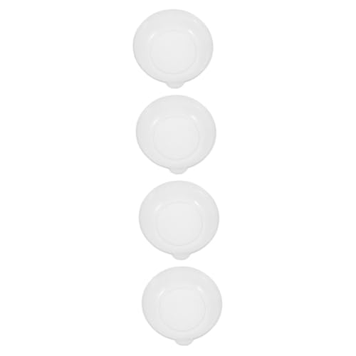 LALAFINA 4pcs Scale Plate Electronic Scale Measuring Tray Weighing Tray for Sturdy Plastic Weighing Dishes for Powder Weight