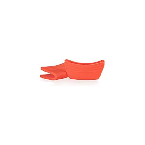 Le Creuset 2er-Set Griffschutz aus Silikon, Anpassungsfähig, Hitzebeständig bis 250°C, Ofenrot, 93010300090000 Cover
