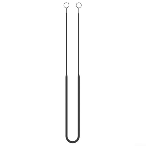 Image of 39cm Silicone Lanyard for Wireless Earphones Black