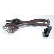 Image of B&P Lamp Brown Color Cord Set W /Switch and Candelabra Socket
