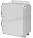 HAMMOND PJU1084CCF N4X Clear Lift Off Door Cover with Flange - 10 x 8 x 4 - Fiberglass