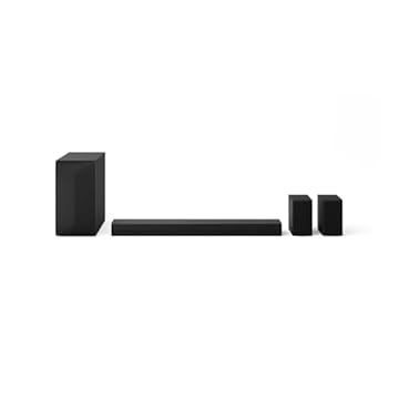 Home Theater Soundbar LG S60TR – 440W RMS, 5.1 Canais, Bluetooth 5.3, Dolby Digital, Alto-Falantes Traseiros, AI Sound Pro, Wow Interface, Sem fios, Conexões Múltiplas