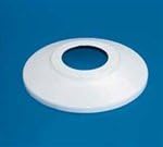 Standard Profile Aluminum Flash Collar- White, 2.5" Pole Diameter, 12" Outside Diameter