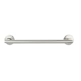 18-inch Coronado Designer Oval Bathroom Shower Grab Bar with Mitered Corners, Satin