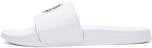 PUMA Mens Pride Leadcat 2.0 Slide Casual Sandals Casual - White