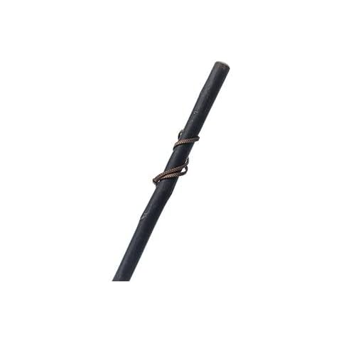 Linden Leisure Barked Chestnut Wood Hiking Stave Pole Staff Walking Stick Natural Rustic Cover