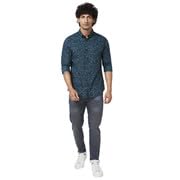Image of Spykar Men's Regular Fit N /A Full Sleeve Printed Casual Shirts
