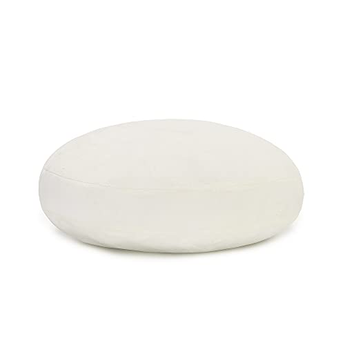 JEMA 抱き枕 マシュマロ ラウンドクッション もちもちクッション もっちり なめらか 丸型 直径60cm ホワイト