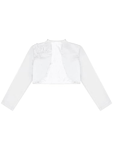 Girls' Long Sleeves Bolero Coat Wedding Pageant Shrug Cardigans Jacket Cover Up Party Dress Cape4