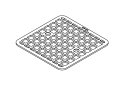 Passoire assiette carrée 253t ustensile égouttoir 1087472-VF cuisine