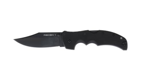 Image of COLD STEEL Recon 1 4 inch S35VN Razor-Sharp Blade 5.375 inch G-10 Handle Tactical Folding Knife w /Tri-Ad Lock, Ambidextrous Pocket /Belt Clip