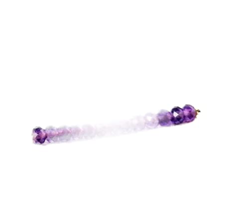 Collier améthyste anti-ternissement en argent 925 doré, le bijou violet 17 pouces durable