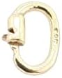 1pc Link Lock Jump Ring 14K Solid Yellow Gold ID 4.5 x 2.1mm Jewelry Components Without Soldering by CRAFT WIRE
