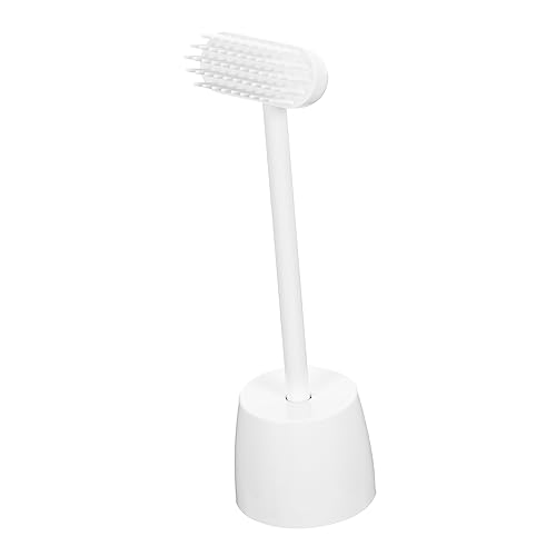 Sosoport 1 Set Multi Functional Pet Grooming Brush Ergonomic Design for Easy Use Portable Cat and Dog Massager with Storage Base for Shedding and present for Pet Owners