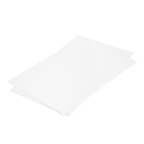 MECCANIXITY ABS Plastic Sheet 12 Inch x 8 Inch x 0.16 Inch ABS Styrene Sheets for Building Model DIY Crafts Panel White 2 Pcs