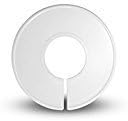Clothing Rack Size Dividers Blank White Round - 200 Pack