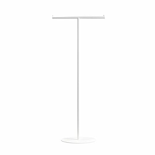 Alice Tower Perchero en Forma de T, Industrial, para Tiendas minoristas, Ideal para Colgar Ropa en Tiendas y exhibidores (Blanco)
