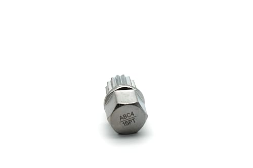 Image of TEMO Abc4 /15Pt Wheel Lock Lugnut Anti-Theft Lug Nut Screw Removal Key Socket S3057 for Vw Audi