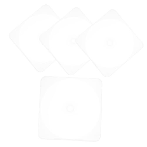 Alipis 4pcs Portable CD Storage Cases Plastic CD Boxes Lightweight Design for Travel Home Use