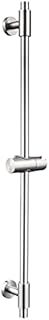 HomeHeng Shower Riser Rail, Stainless Steel Shower Slider Bar with Adjustable Shower Head Holder Wall Mounted Brushed Finish 80CM, H82811-80